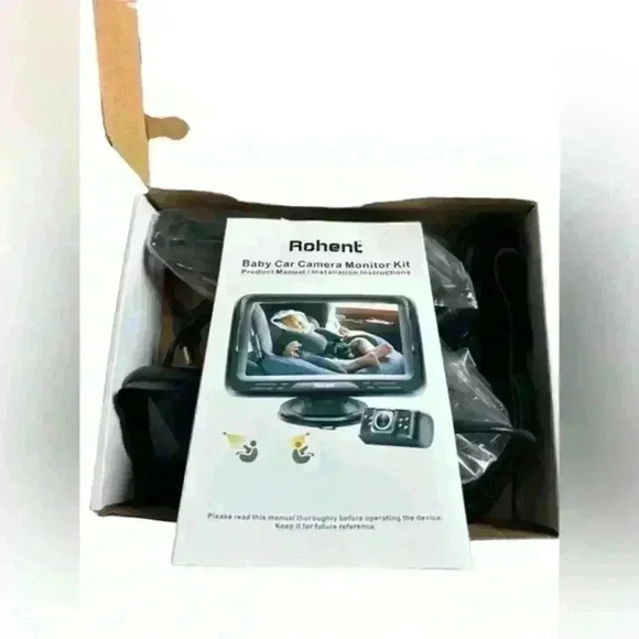 Baby Car Camera 5" Screen HD 1080P Clear Picture USB 360° Rotation Night Vision - Picture 6 of 6